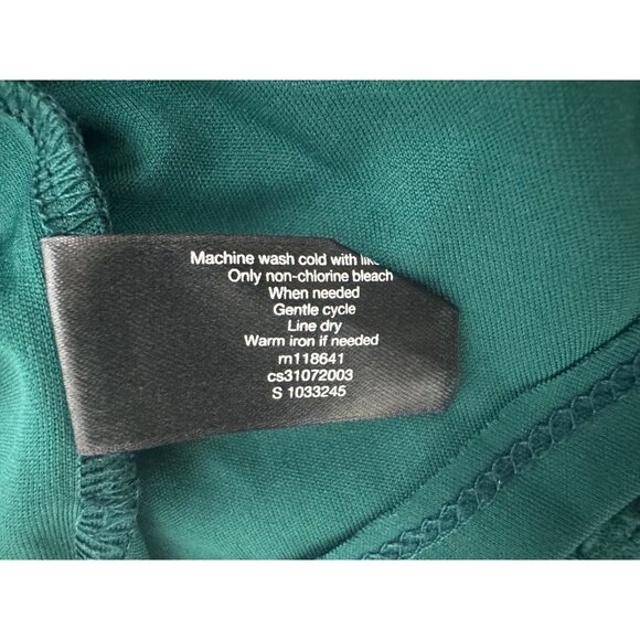 Lane Bryant Dark Green Lace High-Low Dress Size 28 4X Plus Christmas Holiday - Picture 8 of 10